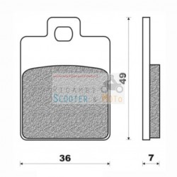 Brake Pads Rear Newfren Piaggio Nrg 50 Hexagon 125 180