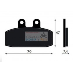 Pastillas de freno delantero Aprilia Tuareg 50 Rx / Red Rose / 125 Etx