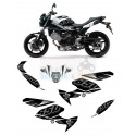 Graficos del kit de calcomania pegatinas Negro Blanco Suzuki SV 650 / Abs (2008-2013)