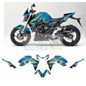 Kit Decalco Graphics Aufkleber Blau Gelb Suzuki GSX-R-Serie 750 (2008-2016)