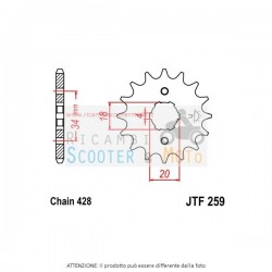 AJP PIGNONE Se2 AC P428-D16 125 Supermotard 04/05