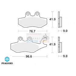 Es decir, Pastillas de freno trasero Piaggio Mp3 Touring 300 2011 2012