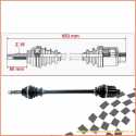 Double joint half shaft complete 653 mm CHATENET