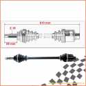 Doppelgelenk Halbwelle komplett 610 mm AIXAM CITY CROSSLINE CROSSOVER