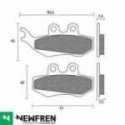 Front Brake Pads Hm Cre (Da Telaio 2819) 50 Newfren