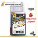 Samourai synthetic oil Ipone 2T motorcycles scooters strawberry scented