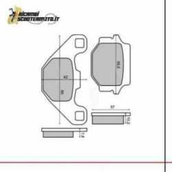 Bremsbeläge Hinten Aprilia Pegaso 125 1991/1994