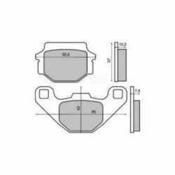 Bremsbeläge Hinten Derbi Dxr Quad 200 2005/2005