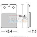 Front Brake Pad Sbs Aprilia As R 125 85/86