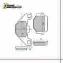 Bremsbeläge Hinten Kawasaki Ksf A10-A11-A12-A13-A14 250 1996/2000