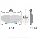 Pastillas de freno delanteras SBS Aprilia Af1 Europa 125 90/91