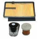 Air oil diesel filter service kit AIXAM 400 KUBOTA CROSSLINE CITY