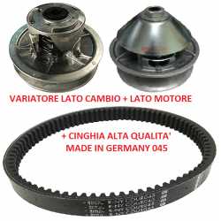 Kit variator engine gearbox and belt 045 ITALCAR TASSO T2 T3