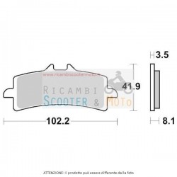 Garniture de frein Ant Dx-Sx Aprilia RSV 4 R (Rka00) 1000 10/09