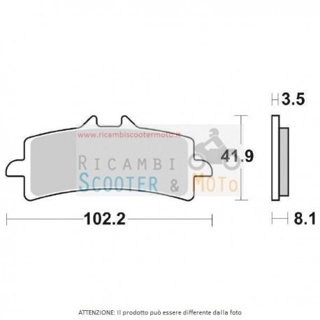 Garniture de frein Ant Dx-Sx Aprilia RSV 4 Rf (Rkl00) 1000 15/16