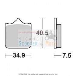 Pastilla de freno Ant Dx-Sx Aprilia RSV R (Mea00 / Rpa0 / Rp012) 1000 02/03