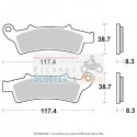 Brake Pad Ant Dx-Sx Aprilia Scarabeo Light Ie 4T 125 09/11