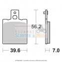 Bremsbeläge hinten Aprilia Et 50 84/86