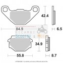 Bremsbeläge hinten Aprilia Mx Sm (11K) 125 04/06