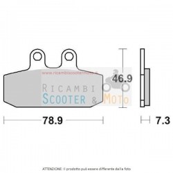 Front brake pads Aprilia Red Rose 125 87/90