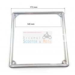 Plate Frame In Old Iron Chrome Type 170 Mm Piaggio Vespa Px Pe