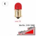 Red bulb BA 15s 12V-5W rear position light Piaggio Vespa PX PE Arcobaleno