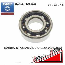 Bearing SKF 20x47x14 6204-TN9-C4 Yamaha Aprilia Malaguti MBK Peugeut Piaggio Vespa