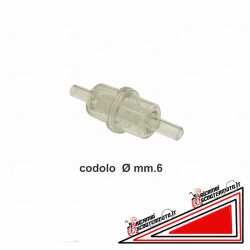 Microfiltre essence ø mm 6 queue pour cyclomoteurs-scooters