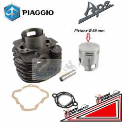 Cilindro Completo Ape CAR P2 P3 Pistone diametro 69 Spinotto 18