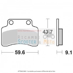 Pastillas de freno delanteras Baotian Rebel BT49QT-12C1 50 4T 06/11 R12