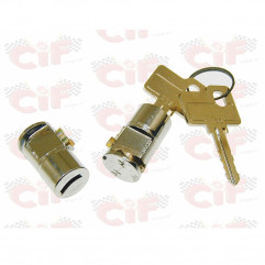 Pair of handle button lock cylinders Ape Car Max Diesel P2 P3