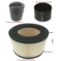 Air oil diesel filter kit MITSUBISHI CASALINI M14 M16 second series