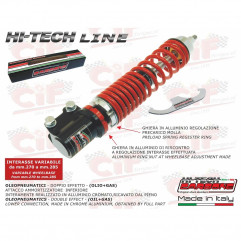 Shock absorber Hi Tech red front Vespa 125 250 300 GT GTS GTV