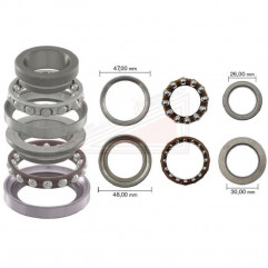 Set cage à bille de direction Yamaha X-Max 125 250 2005 2009