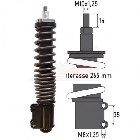 Amortiguador delante Piaggio Sfera 50 125 1995 1997