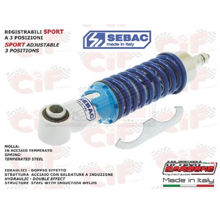 Ammortizzatore anteriore regolabile Sebac Carbone Vespa 50 Special