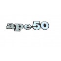 Placa de identificacion del friso original Piaggio Ape 50