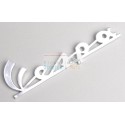 Plattenschild vorne Vespa Rally 200 1972-1974 Aluminium