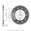 Gear Ring Al P520 R-D41 F Super Four Honda Cb (SC40) 1300 98/01